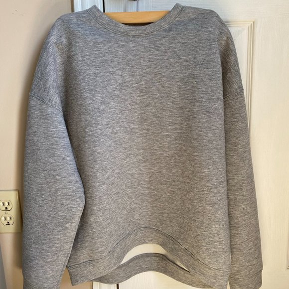 Light Grey Neoprene Sweater - Picture 4 of 9